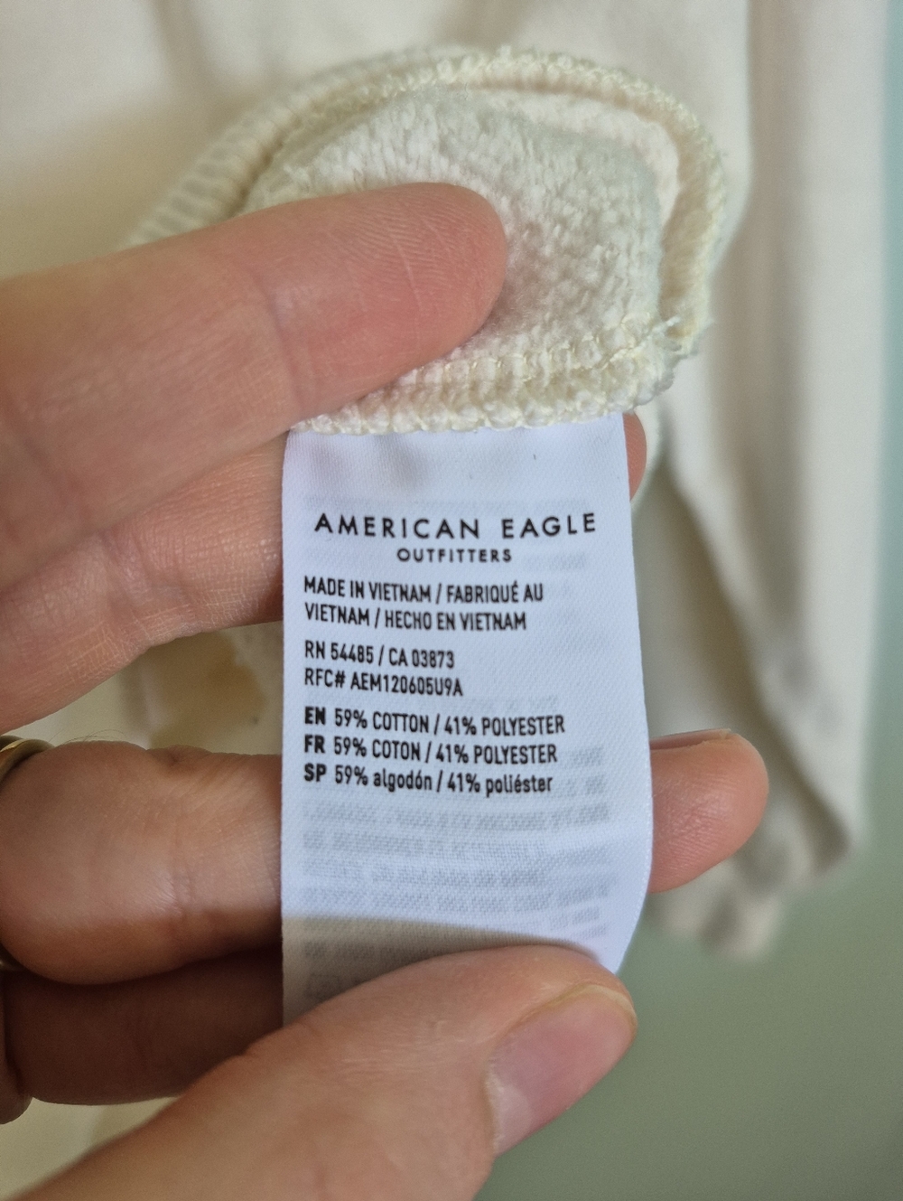American Eagle Women's Neutral Feminine Cream Floral Crewneck Sweater Size Small - Picture 5 of 5